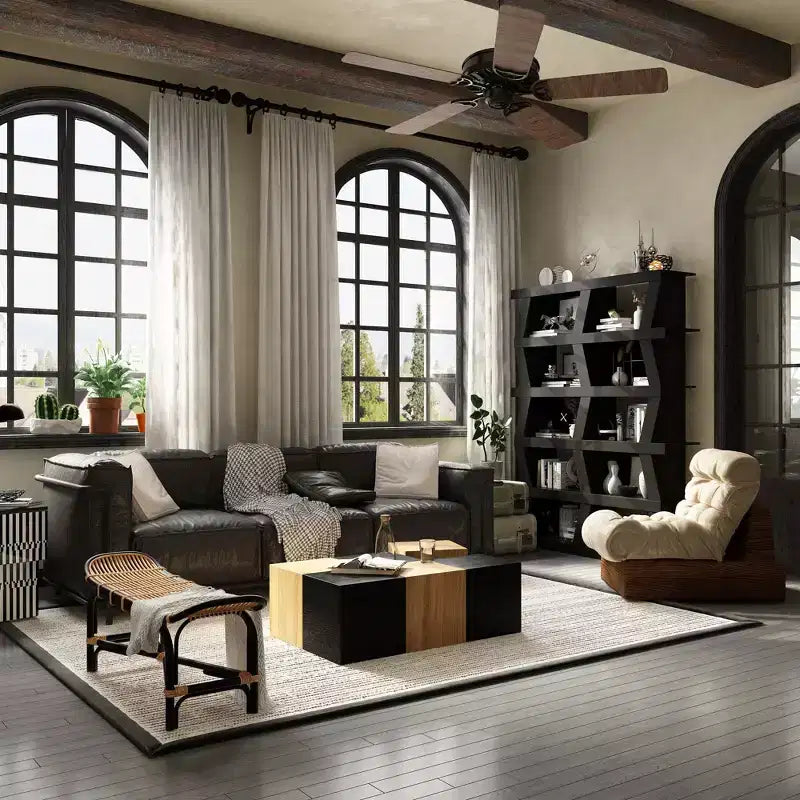 Libreria a giorno, mensola decorativa dalla forma particolare, contenitore multifunzionale con più vani, nera
