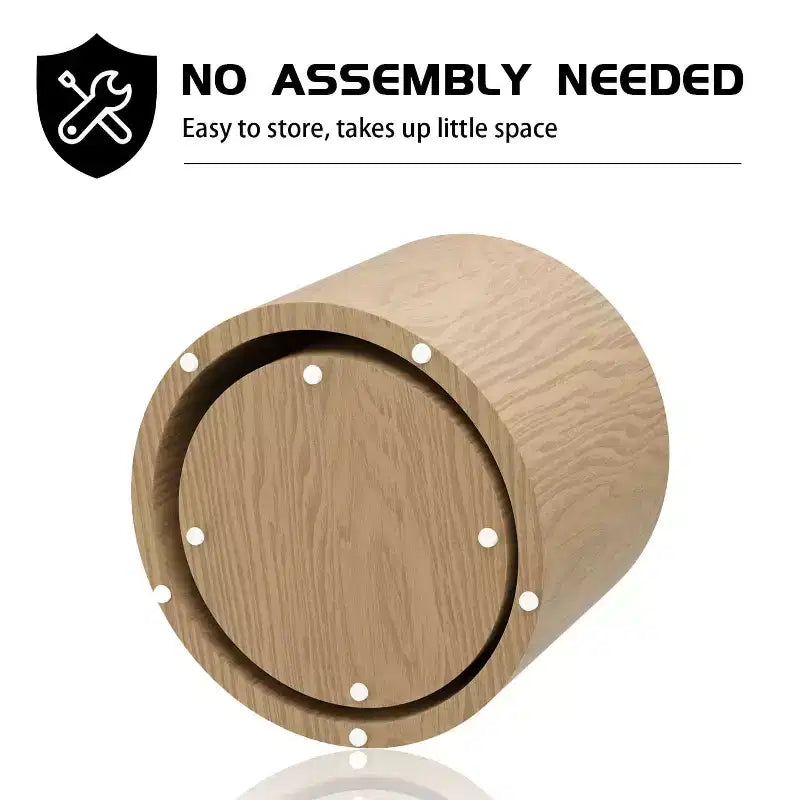 2-Piece Round Coffee Table Set No Assembly Living Room Office Bedroom