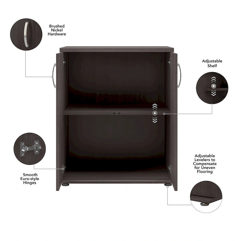 General-purpose floor-standing storage cabinet with doors