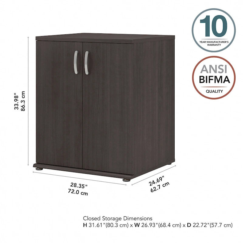 General-purpose floor-standing storage cabinet with doors