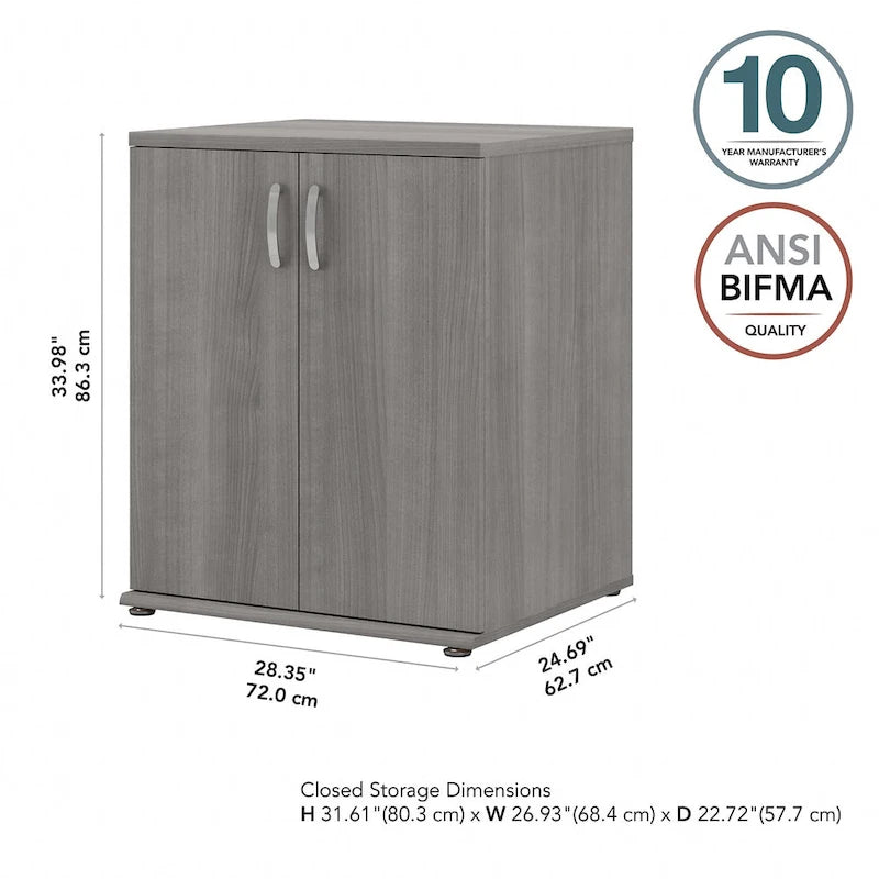 General-purpose floor-standing storage cabinet with doors
