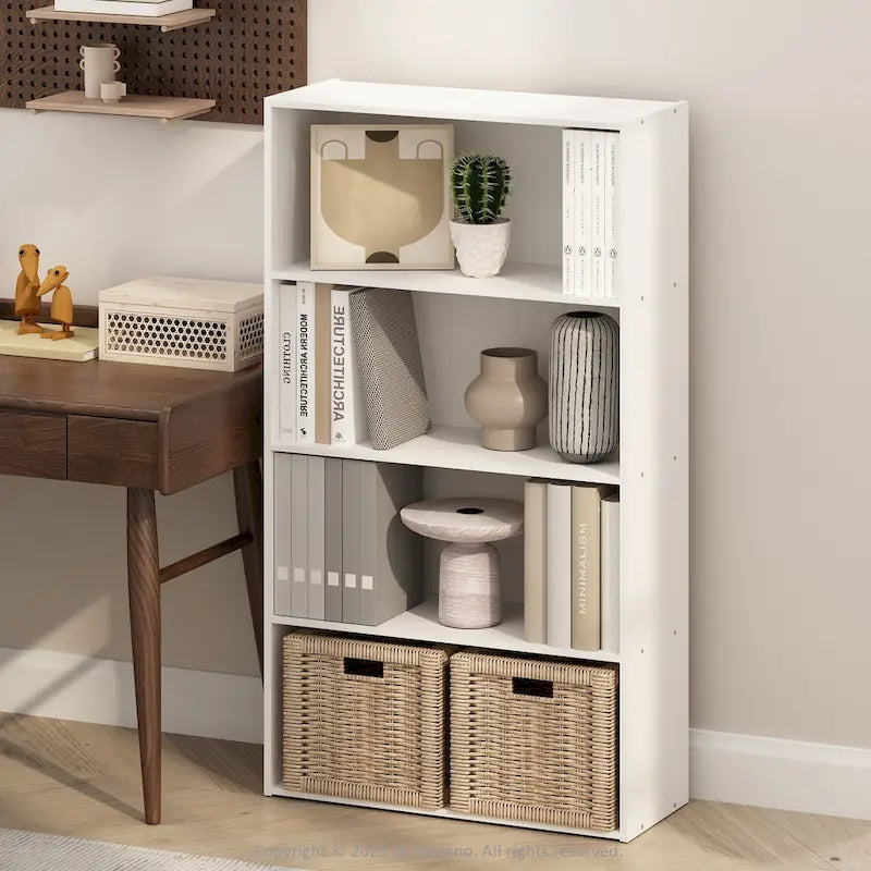 Minimalist Open Shelving Unit/Bookshelf (4-Tier)