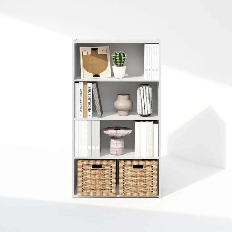 Minimalist Open Shelving Unit/Bookshelf (4-Tier)