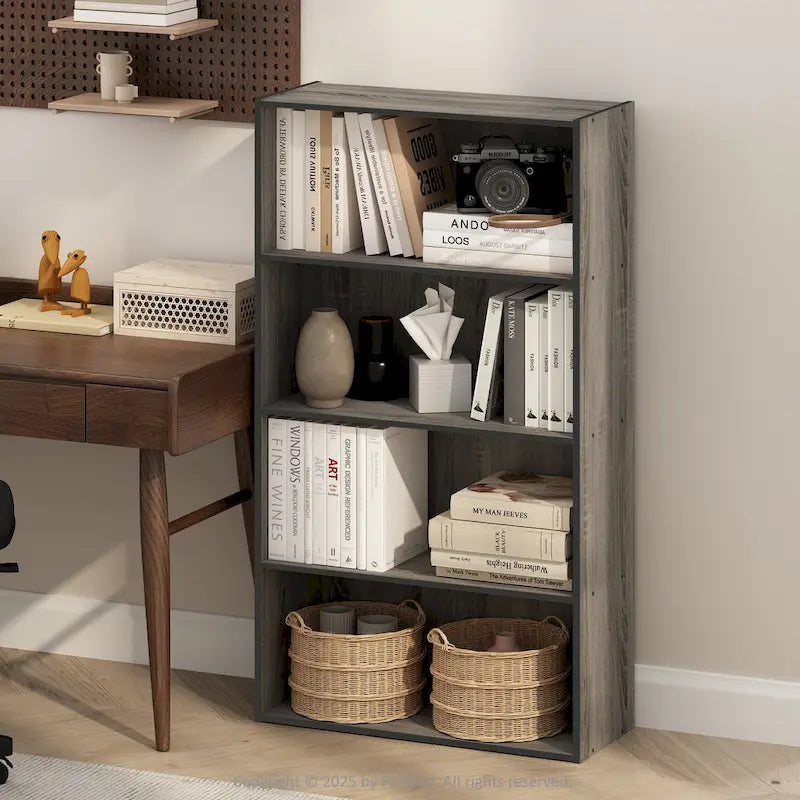 Minimalist Open Shelving Unit/Bookshelf (4-Tier)