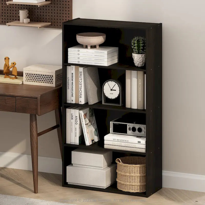 Minimalist Open Shelving Unit/Bookshelf (4-Tier)