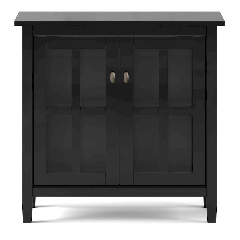 Mobile contenitore basso di transizione in legno massello, largo 32 pollici — 32" W x 14" D x 31" H