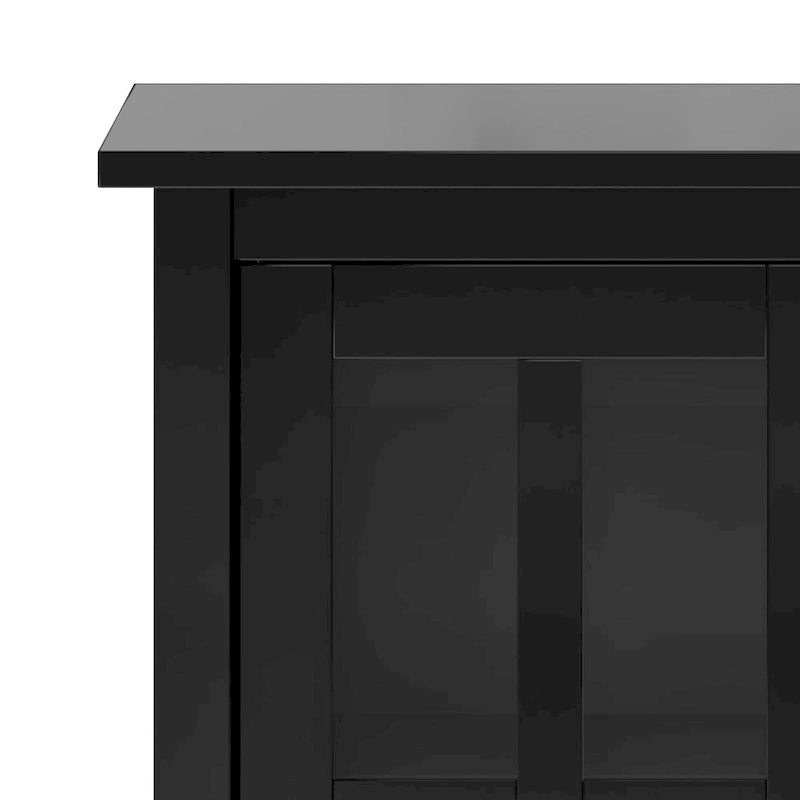 Mobile contenitore basso di transizione in legno massello, largo 32 pollici — 32" W x 14" D x 31" H