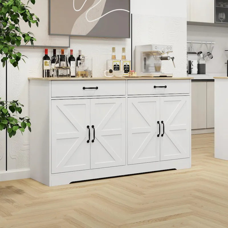 Grande credenza contenitore in stile rustico da 55.91