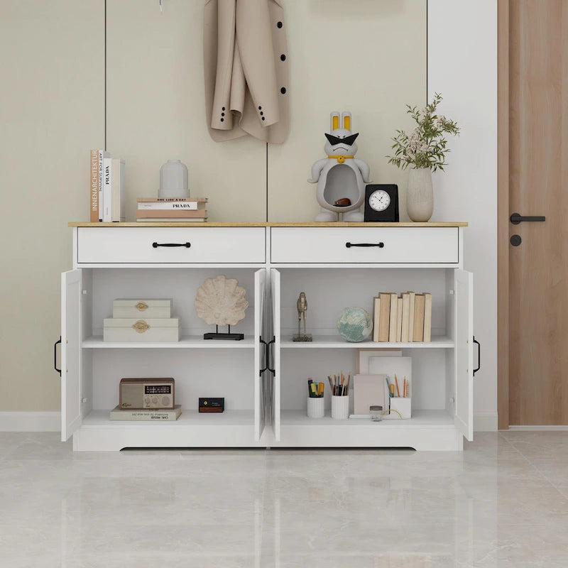 Grande credenza contenitore in stile rustico da 55.91