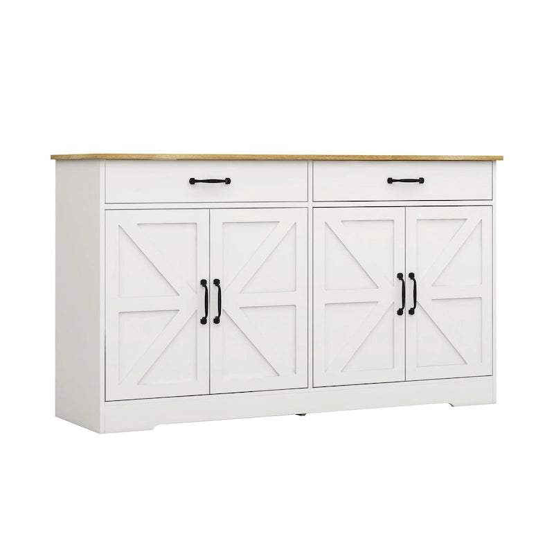 Grande credenza contenitore in stile rustico da 55.91