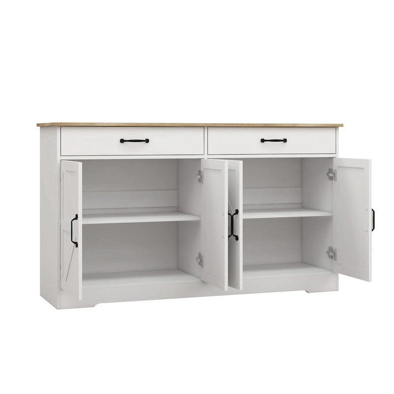 Grande credenza contenitore in stile rustico da 55.91