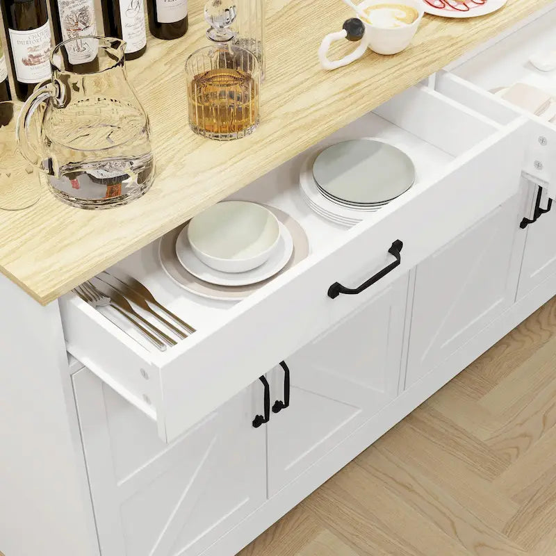 Grande credenza contenitore in stile rustico da 55.91