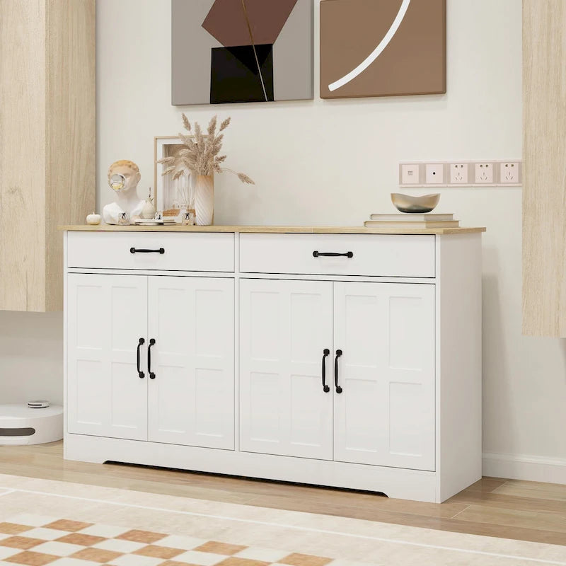 Grande credenza contenitore in stile rustico da 55.91
