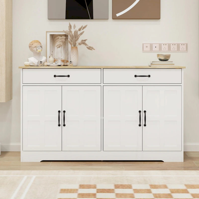 Grande credenza contenitore in stile rustico da 55.91