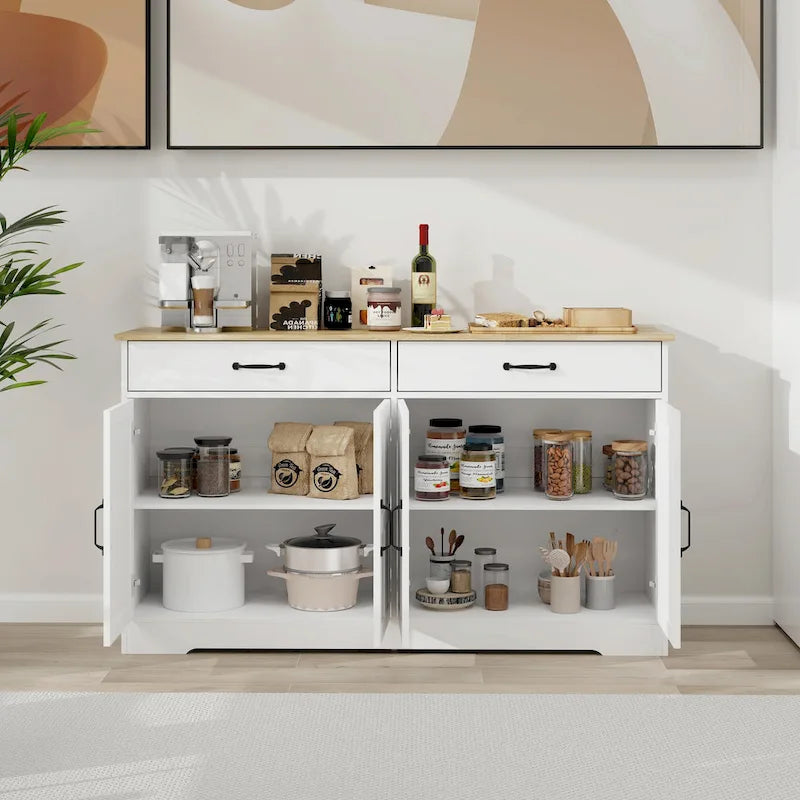 Grande credenza contenitore in stile rustico da 55.91