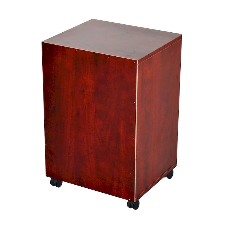 24 Mobile Printer Cart with 2 Drawers, Brown - 15.7*13.8*23.6