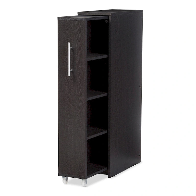 Libreria moderna marrone scuro