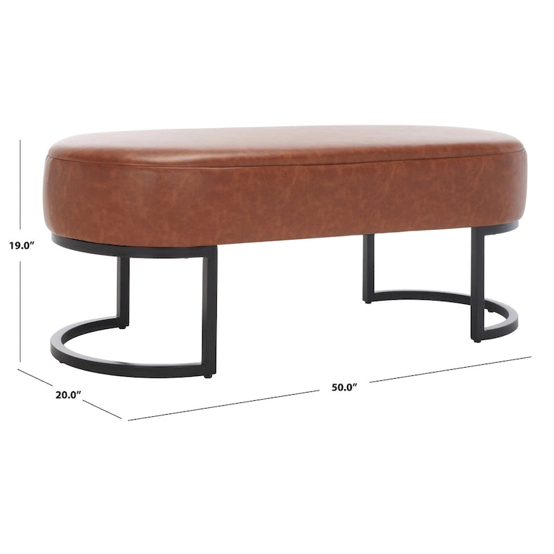 Oval Bench - Width 50 x Depth 20 x Height 19