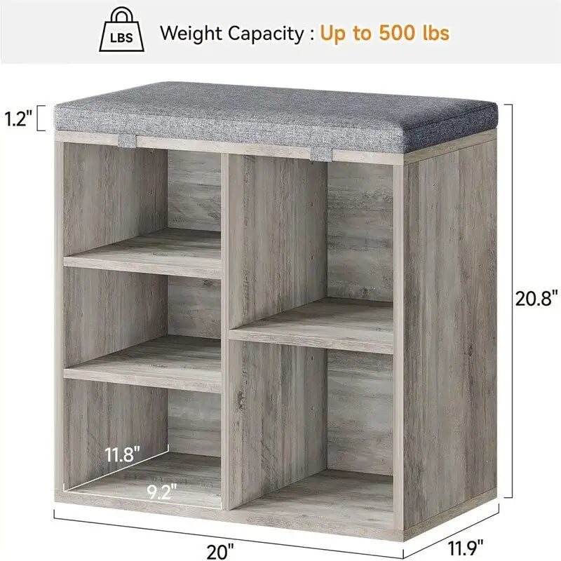 Ławka do przedpokoju z miejscem do przechowywania - 11.9D x 20W x 20.8H