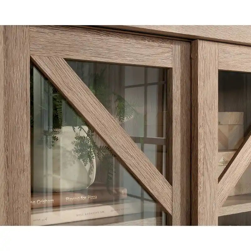 Libreria in legno naturale
