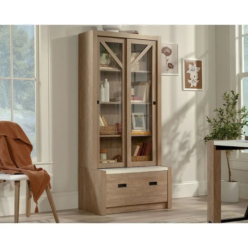 Libreria in legno naturale