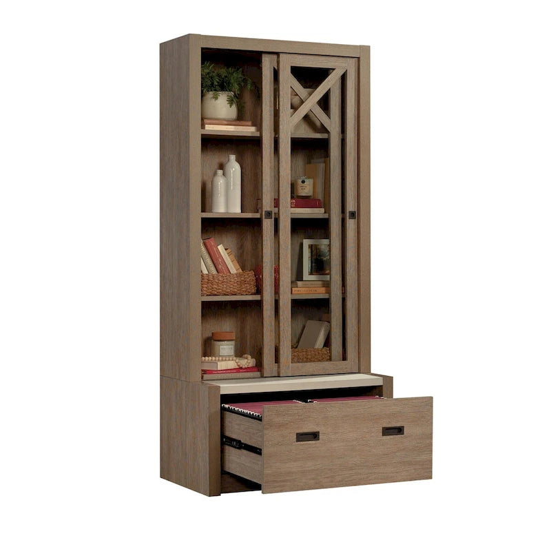 Libreria in legno naturale