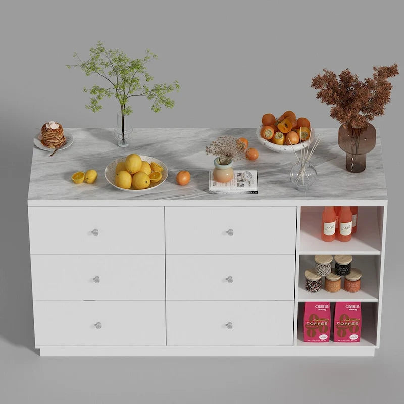 Biała szafka z dużą liczbą praktycznych przegródek do nowoczesnego domu - 63