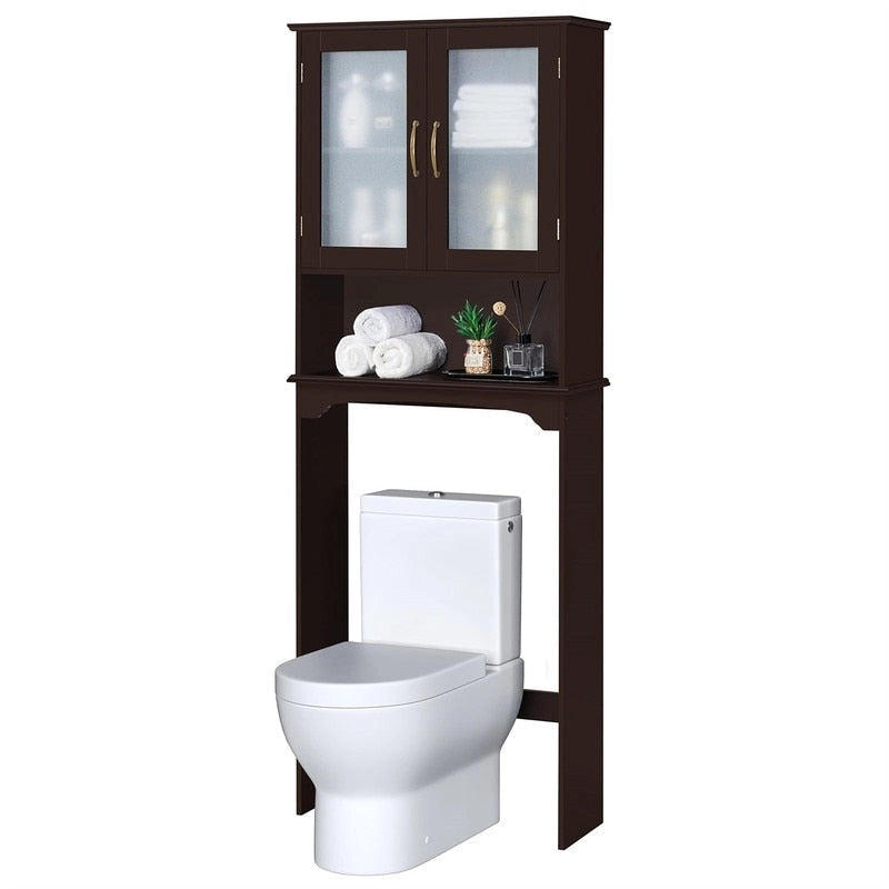 Nadstawka nad toaletę z szafką do przechowywania - 9D x 25W x 66H