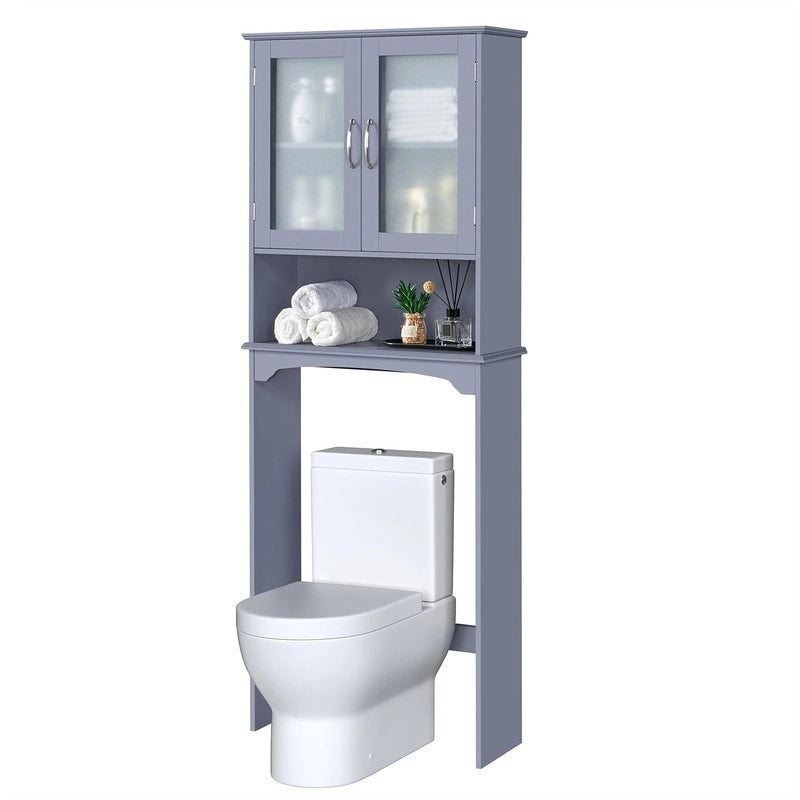 Nadstawka nad toaletę z szafką do przechowywania - 9D x 25W x 66H