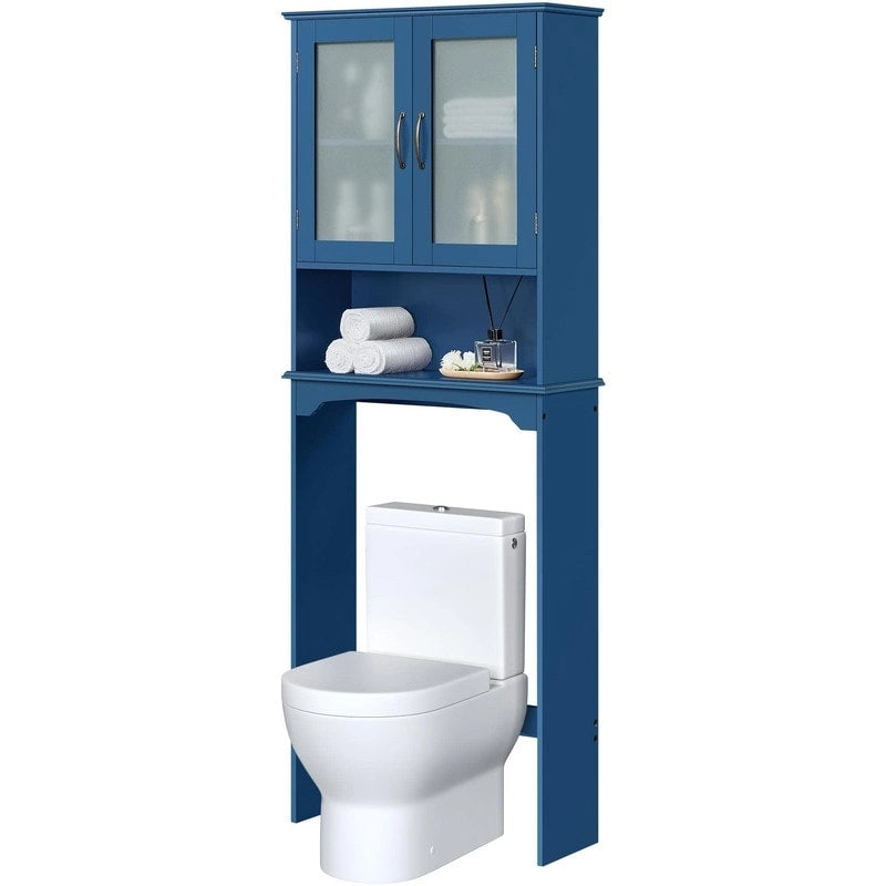 Nadstawka nad toaletę z szafką do przechowywania - 9D x 25W x 66H