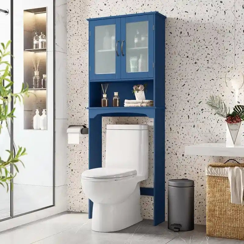 Nadstawka nad toaletę z szafką do przechowywania - 9D x 25W x 66H