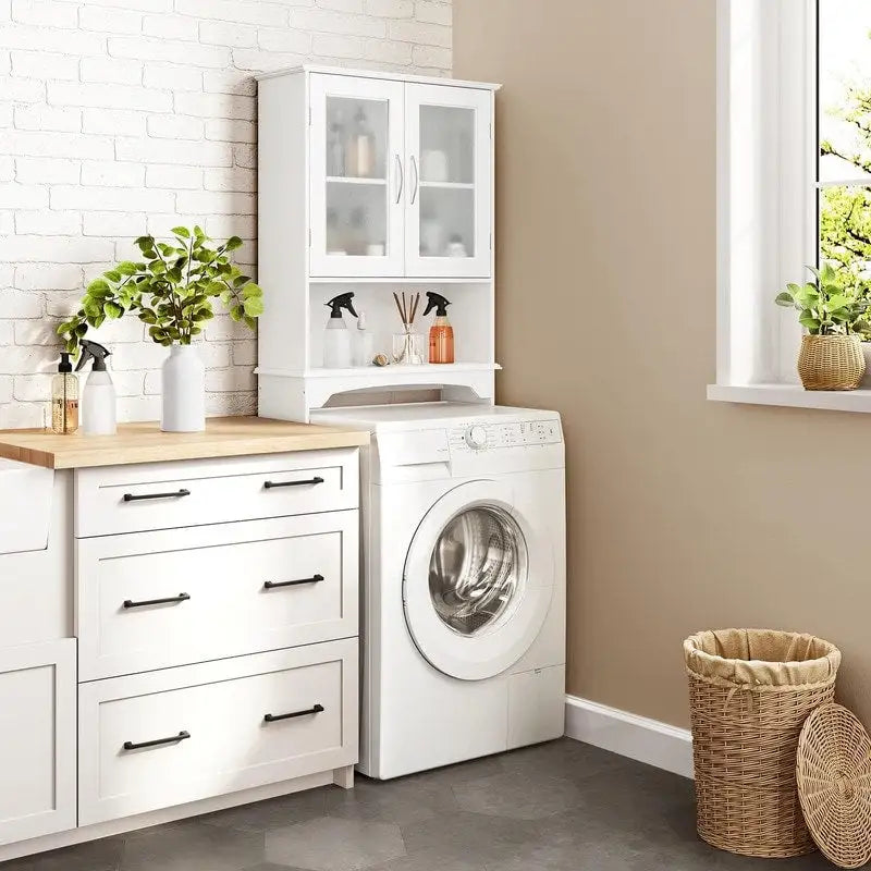 Nadstawka nad toaletę z szafką do przechowywania - 9D x 25W x 66H